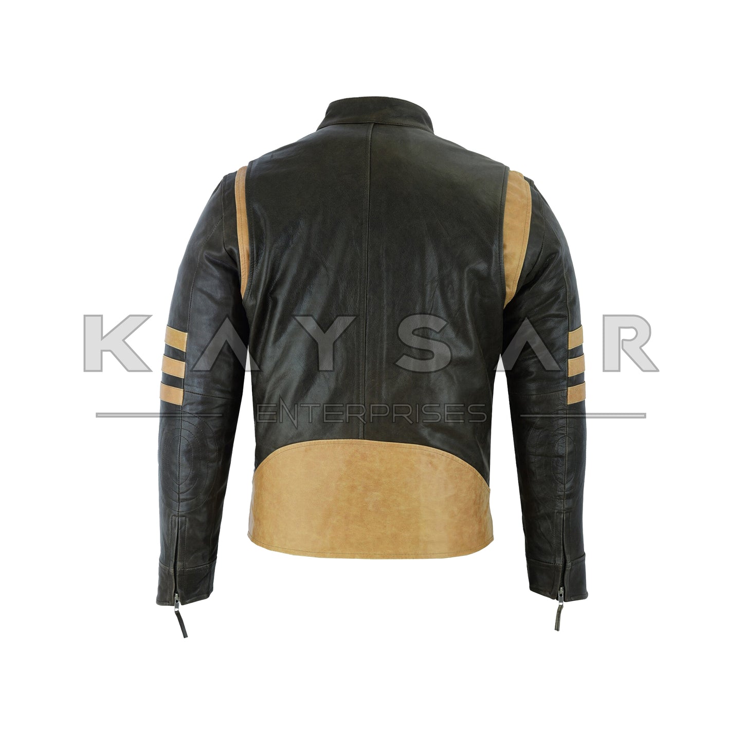 KE-F-504 Brown Vintage Real Leather Jacket for Men