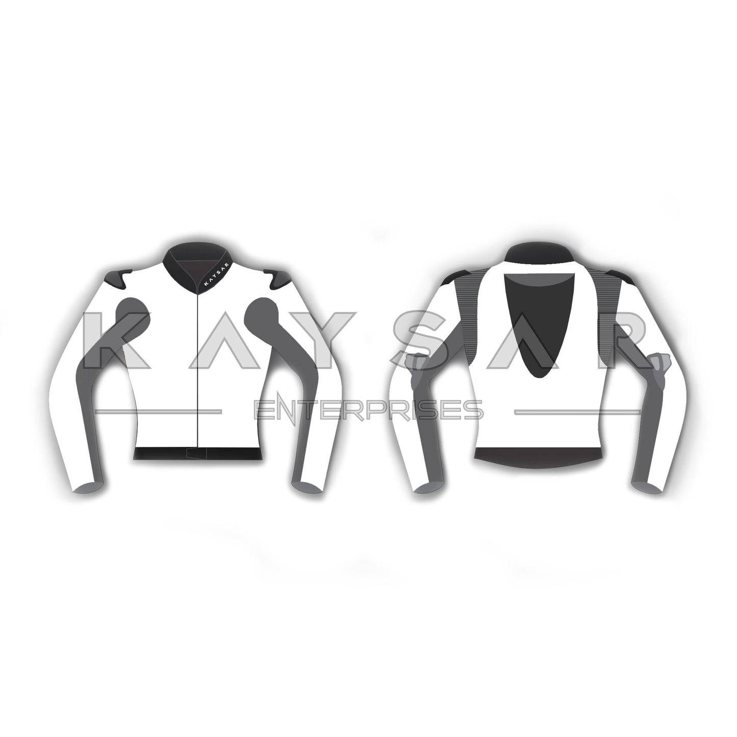 Customisable Motorbike Leather Jacket for Men / Women