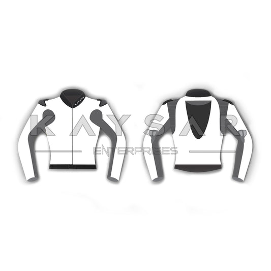 Customisable Motorbike Leather Jacket for Men / Women
