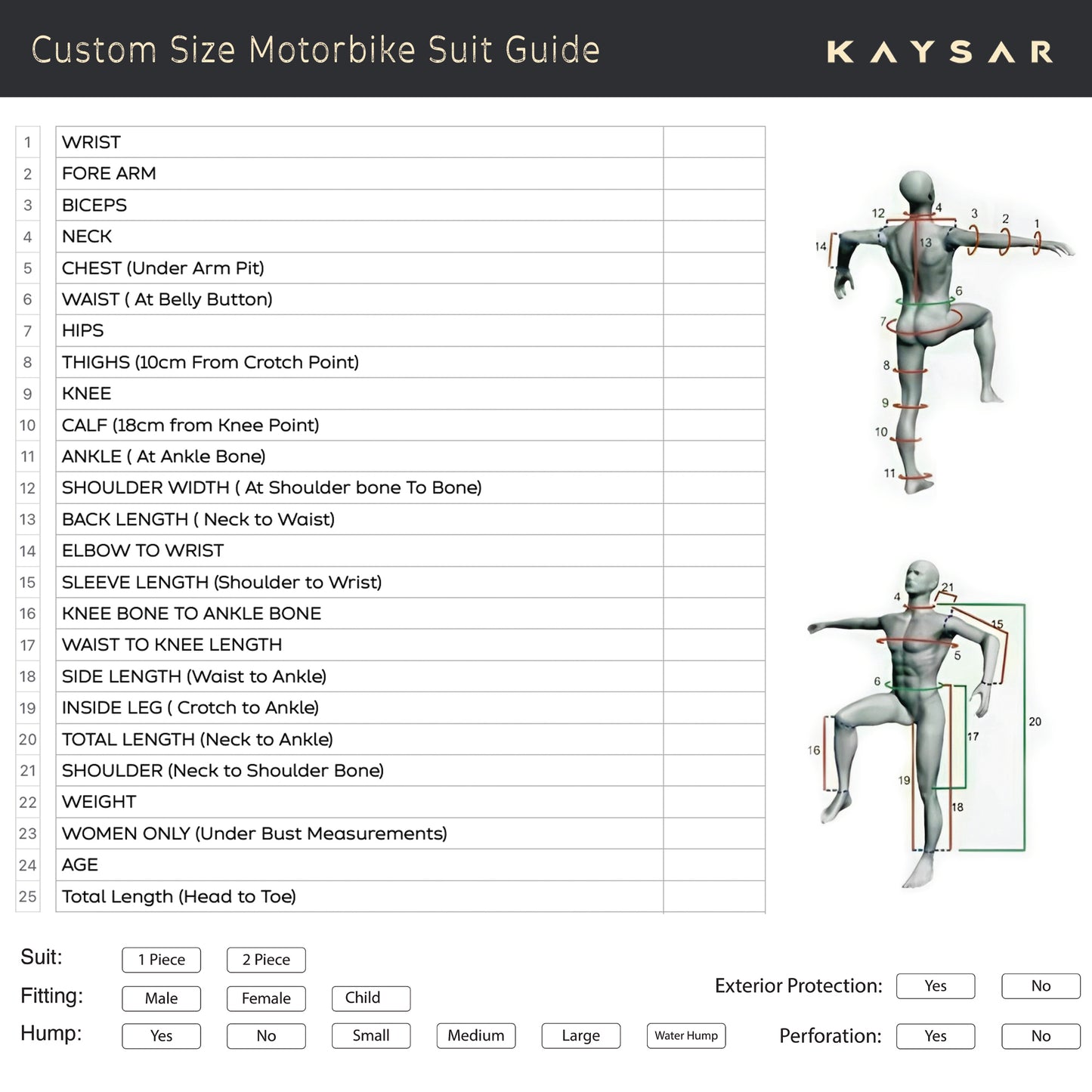 Customisable Suit