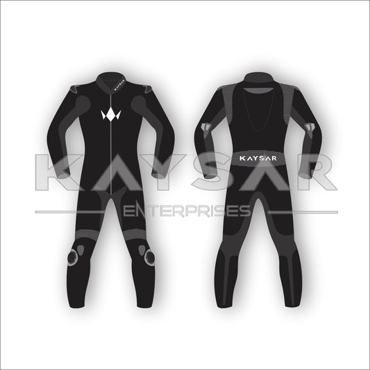 KE-213 All Black theme Motorbike Leather Suit for Men & Women