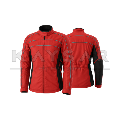 KE-WC-201 Classic Red Cordura Jacket for Women