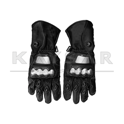 KE-24 Black Customisable Motorbike Glove for Men & Women