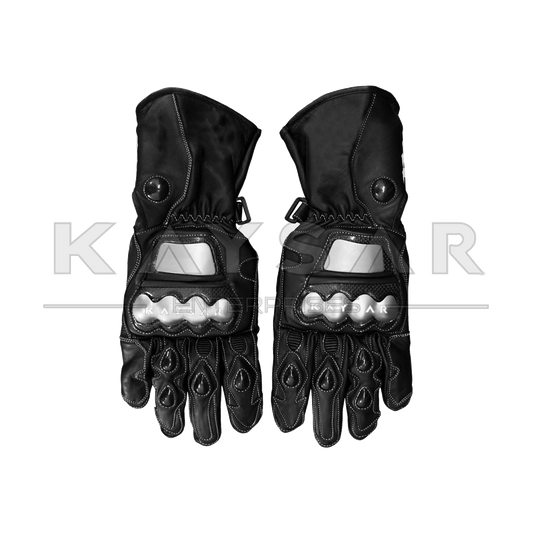 KE-24 Black Customisable Motorbike Glove for Men & Women