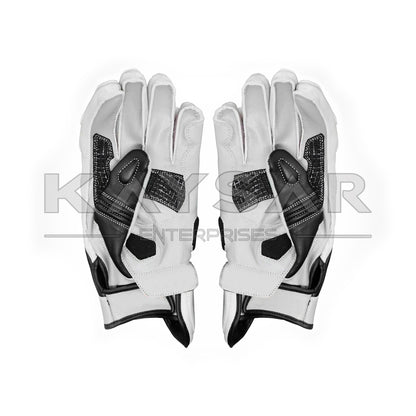 KE-23 White Black Motorbike Glove