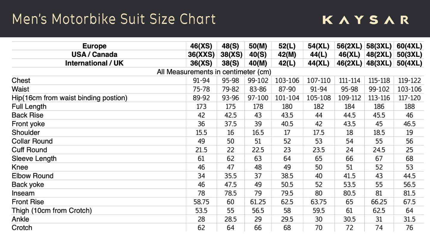 KE - 282 Blue and White Motorbike Leather Suit for Men - Kaysar Enterprises