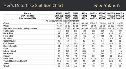 KE - 282 Blue and White Motorbike Leather Suit for Men - Kaysar Enterprises
