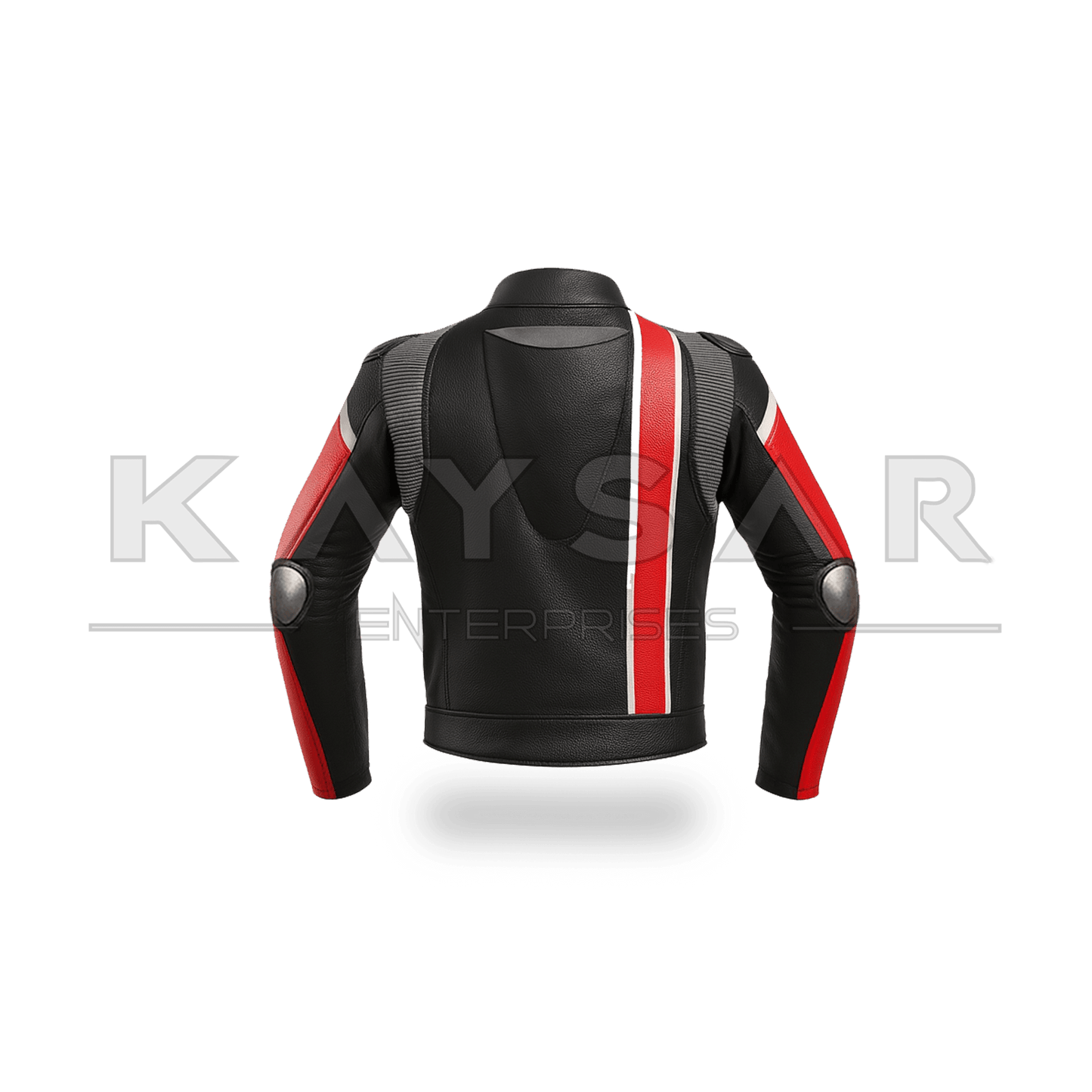 KE - 739 Red Motorbike Leather Jacket for Men - Kaysar Enterprises