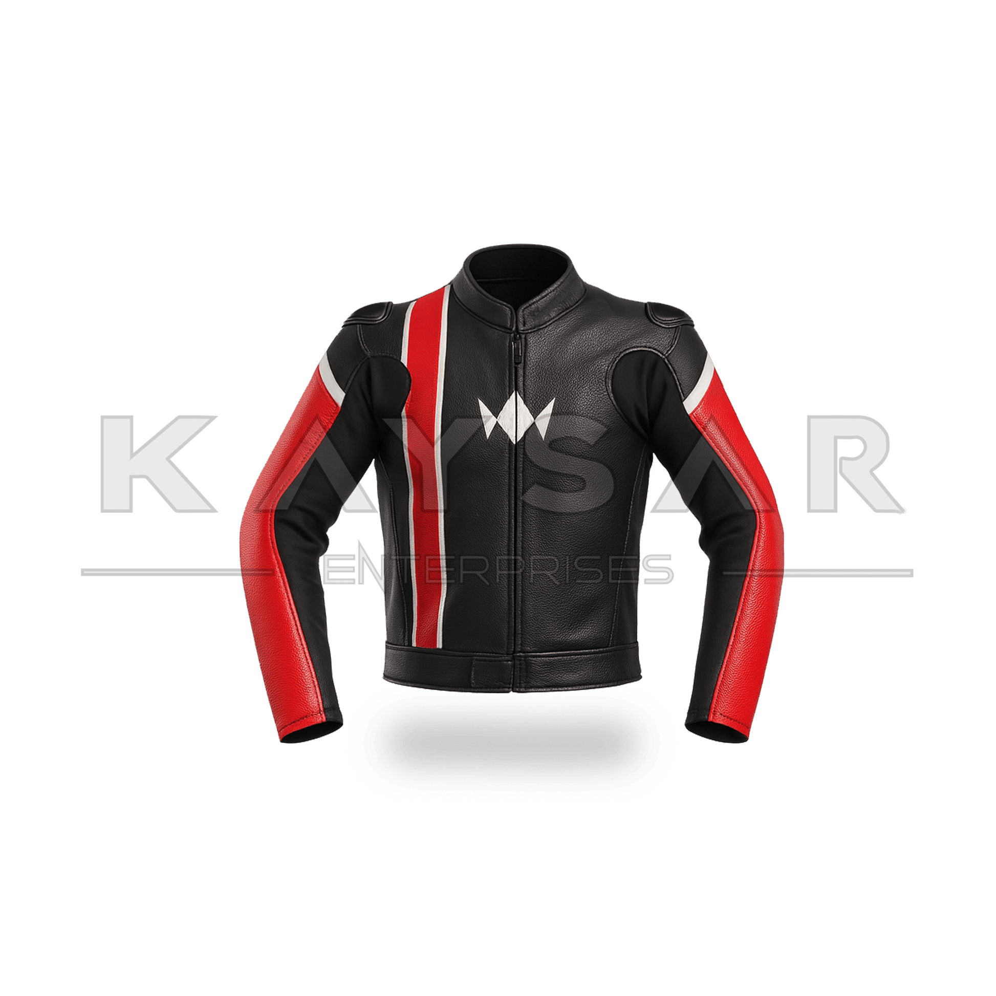 KE - 739 Red Motorbike Leather Jacket for Men - Kaysar Enterprises