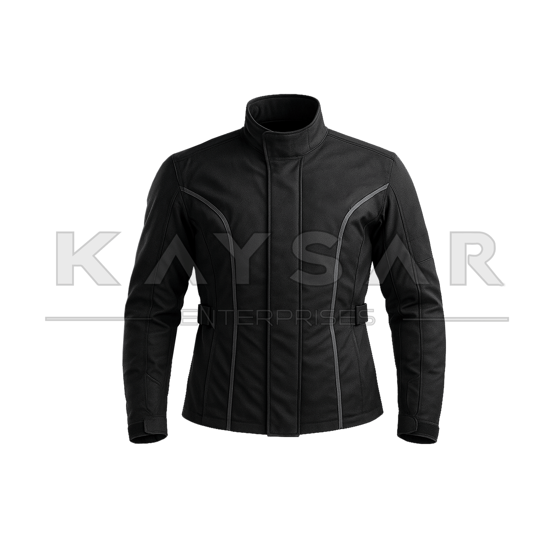 KE - MJ - 301 Classic Black Nylon Cordura Jacket for Men - Kaysar Enterprises