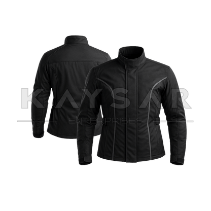KE - MJ - 301 Classic Black Nylon Cordura Jacket for Men - Kaysar Enterprises