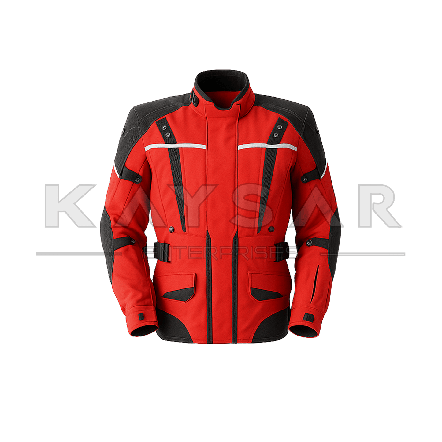 KE - MJ - 302 Red Nylon Cordura Jacket for Men - Kaysar Enterprises