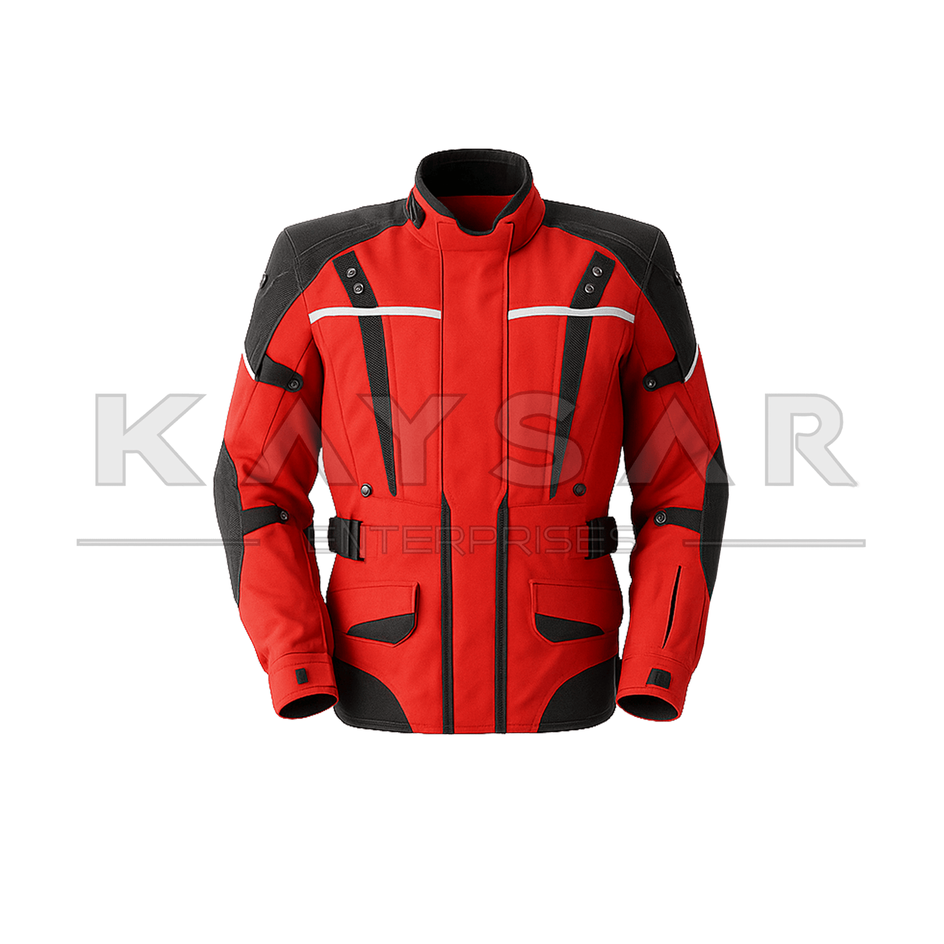 KE - MJ - 302 Red Nylon Cordura Jacket for Men - Kaysar Enterprises