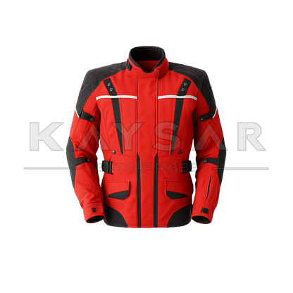 KE - MJ - 302 Red Nylon Cordura Jacket for Men - Kaysar Enterprises