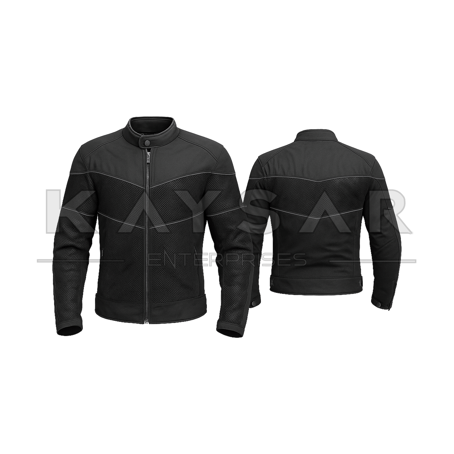 KE - MJ - 303 Black Cordura Jacket for Men - Kaysar Enterprises