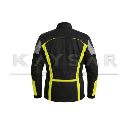 KE - MJ - 305 Yellow and Black Cordura Jacket for Men - Kaysar Enterprises