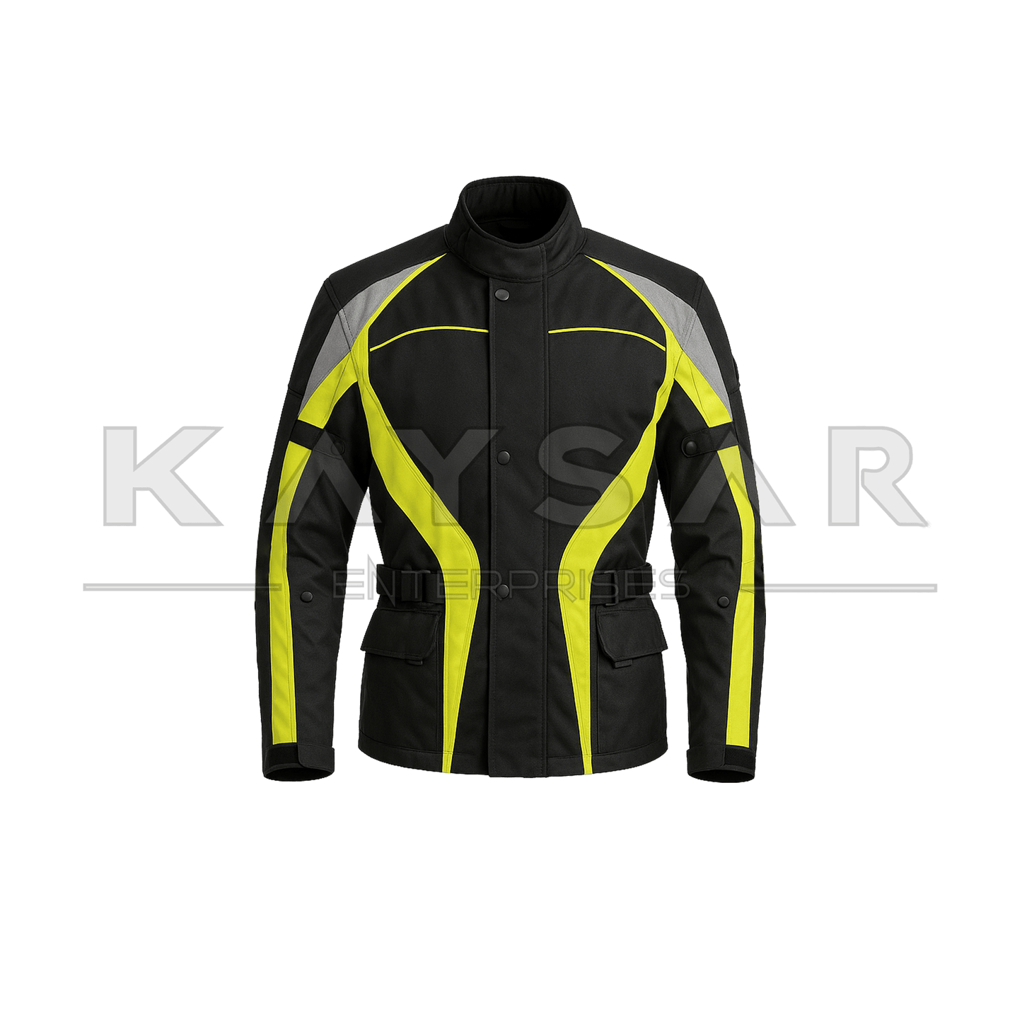 KE - MJ - 305 Yellow and Black Cordura Jacket for Men - Kaysar Enterprises