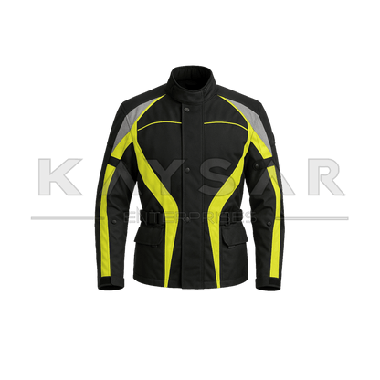 KE - MJ - 305 Yellow and Black Cordura Jacket for Men - Kaysar Enterprises