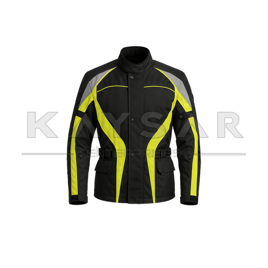 KE - MJ - 305 Yellow and Black Cordura Jacket for Men - Kaysar Enterprises
