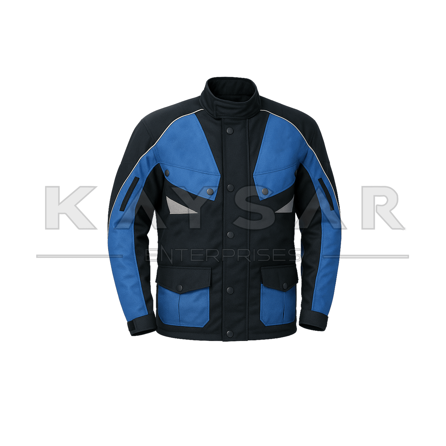 KE - MJ - 306 Blue and Black Cordura Jacket for Men - Kaysar Enterprises
