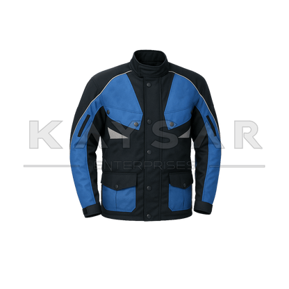 KE - MJ - 306 Blue and Black Cordura Jacket for Men - Kaysar Enterprises