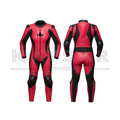 KE - W - 264 Pink Motorbike Leather Suit for Women - Kaysar Enterprises